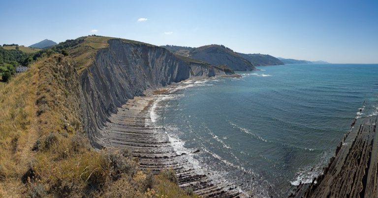 The flysch coast between Deba and Zumaia, Basque Country